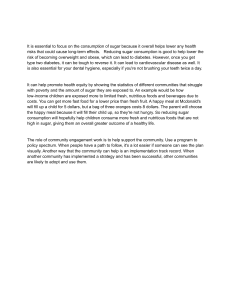 Reducing Sugar Consumption: Health Risks & Community Engagement