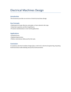 Electrical Machines Design: Key Concepts, Applications & Principles