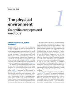 Upper Wharfedale: Physical Environment & Scientific Concepts