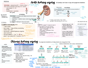 Acute & Chronic Kidney Injury, Dialysis, Head Trauma: Nursing Notes