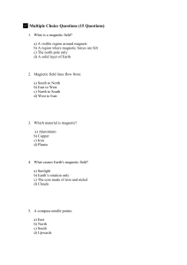 Magnetism Quiz: Multiple Choice & Short Answer Questions (Physics)