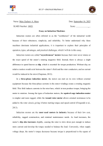 Essay on Induction Machines