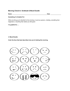 Morning Check-In: Gratitude & Mood Doodle Activity Sheet