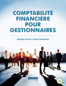 Comptabilit&eacute; financi&egrave;re pour gestionnaires