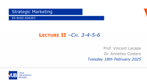 Strategic Marketing: Competitor & Market Analysis
