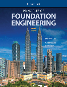 Principles of Foundation Engineering - 9th SI Edition | Braja M. Das