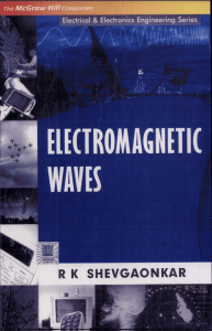 Electromagnetic Waves Textbook by R K Shevgaonkar | McGraw-Hill
