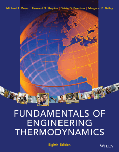 Fundamentals of Engineering Thermodynamics Textbook