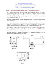 Reinforced Concrete Beam Design Tutorial