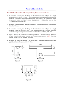 Reinforced Concrete Beam Design Tutorial