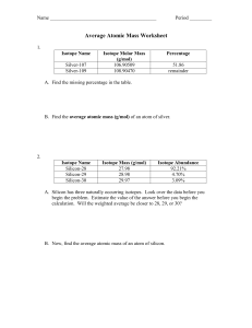 Average Atomic Mass Worksheet: Isotope Calculations