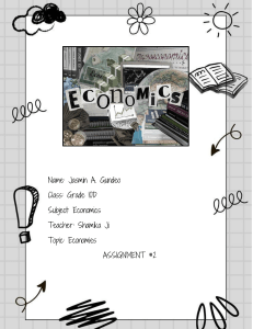 Economics Assignment: Types of Economies & Resource Allocation