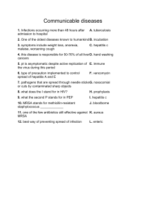 Communicable Diseases Worksheet: Definitions & Prevention