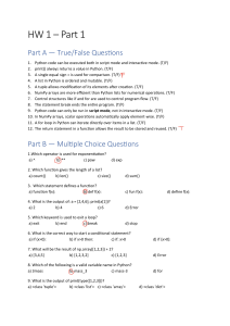 Physics Homework: Python Scripting & Concepts