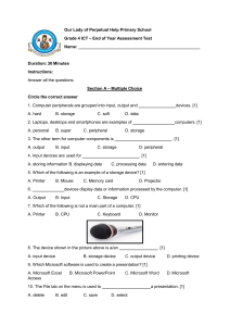 Grade 4 ICT End of Year Assessment Test - Primary School