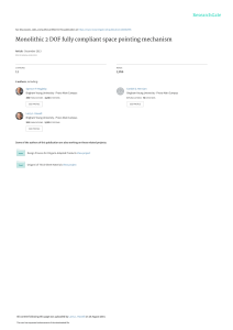 Compliant Space Pointing Mechanism: Design & Development