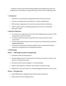 SHM & CFRP Strengthening of Concrete Beams: FEM & ANN