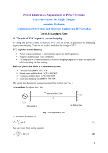 SVC in Power Systems: Damping & Voltage Control - Lecture Note