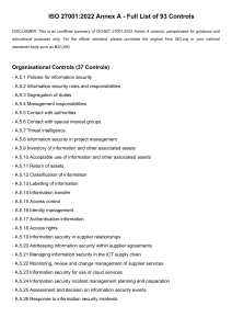 ISO 27001 Checklist Template | Information Security