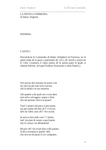 La Divina Commedia: Inferno Canto I & II di Dante Alighieri