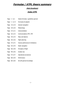 ATPL Theory Summary: Formulas & Guidelines for Airline Pilots