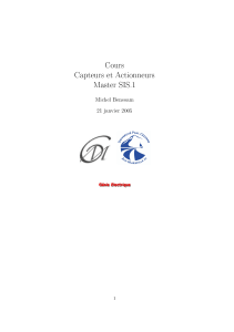 Notes de cours sur les capteurs et actionneurs