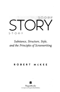 Story: Screenwriting Principles by Robert McKee