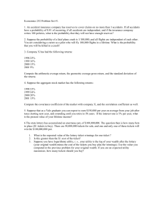 Economics Problem Set: Probability, Returns, and Utility