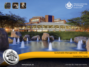 Sustainable Management: Resource Assessment & Data Gathering Tools