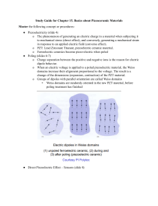 Piezoceramic Materials Study Guide: Basics & Applications