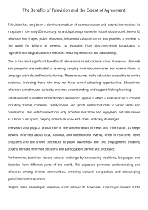Television's Impact: Benefits, Drawbacks, and Societal Influence