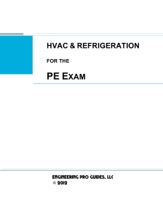 HVAC & Refrigeration PE Exam Study Guide | Engineering Pro Guides