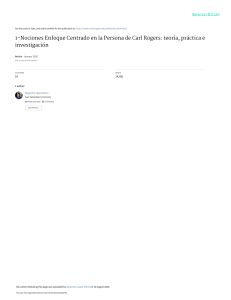 Enfoque Centrado en la Persona de Carl Rogers: Teor&iacute;a, Pr&aacute;ctica e Investigaci&oacute;n