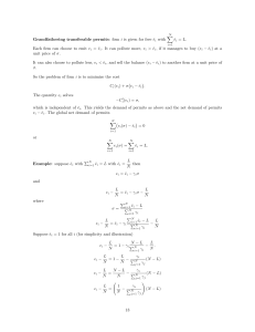 Transferable Permits & Cap-and-Trade: Market Power in Environmental Economics