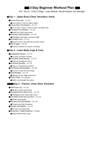 3-Day Beginner Workout Plan: Lean Muscle, Posture & Strength for Teens