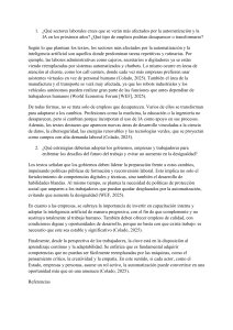 Automatizaci&oacute;n e IA: Impacto Laboral y Estrategias para el Futuro del Trabajo