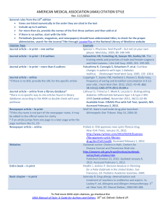 AMA Citation Style Guide: Examples & Rules