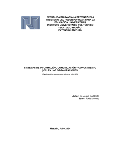Sistemas ICC en Organizaciones: An&aacute;lisis y Caso de Estudio