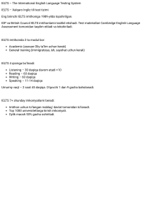 IELTS imtihoni haqida ma'lumot: Modullar, ball olish va afzalliklar