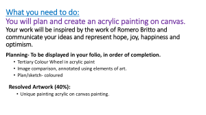 Acrylic Painting Project: Romero Britto Inspired Art & Color Theory