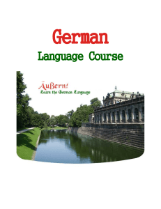 German Language Course Textbook