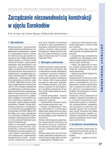 Eurokody: Zarządzanie Niezawodnością Konstrukcji