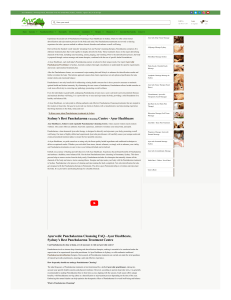 Panchakarma Cleansing Sydney | Ayurvedic Detox - Ayur Healthcare