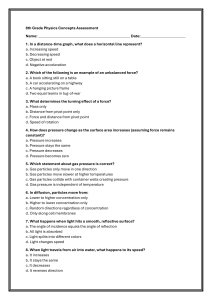 8th Grade Physics Concepts Assessment