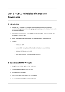 OECD Corporate Governance Principles: A Comprehensive Guide