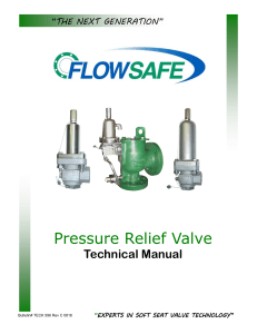 Pressure Relief Valve Technical Manual