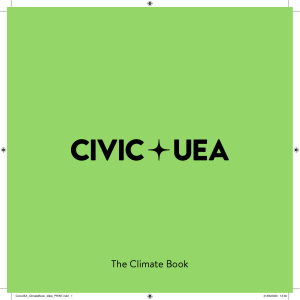 The Climate Book: UEA's Role in Climate Emergency & Civic Action