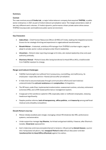 Corporate Merger: Culture Clash, HR Challenges & Power Dynamics