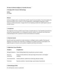 AI in Scientific Discovery: A Paradigm Shift in Research Methodology