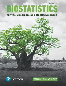 Biostatistics for Biological and Health Sciences 2nd Ed.
